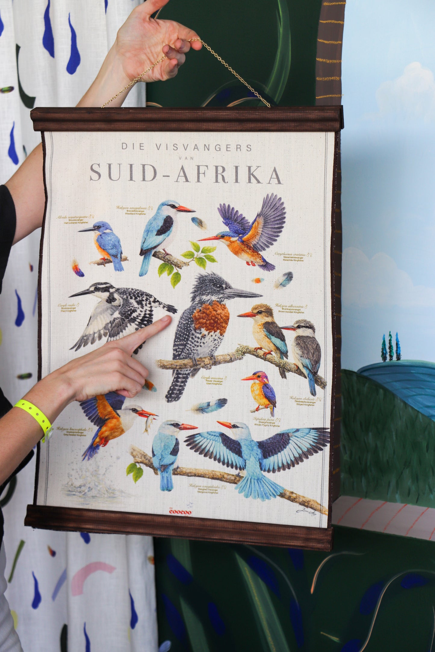 Kingfishers of SA Tea Towel