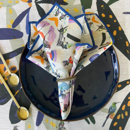 Napkins: Suga Suga Lilac in blue