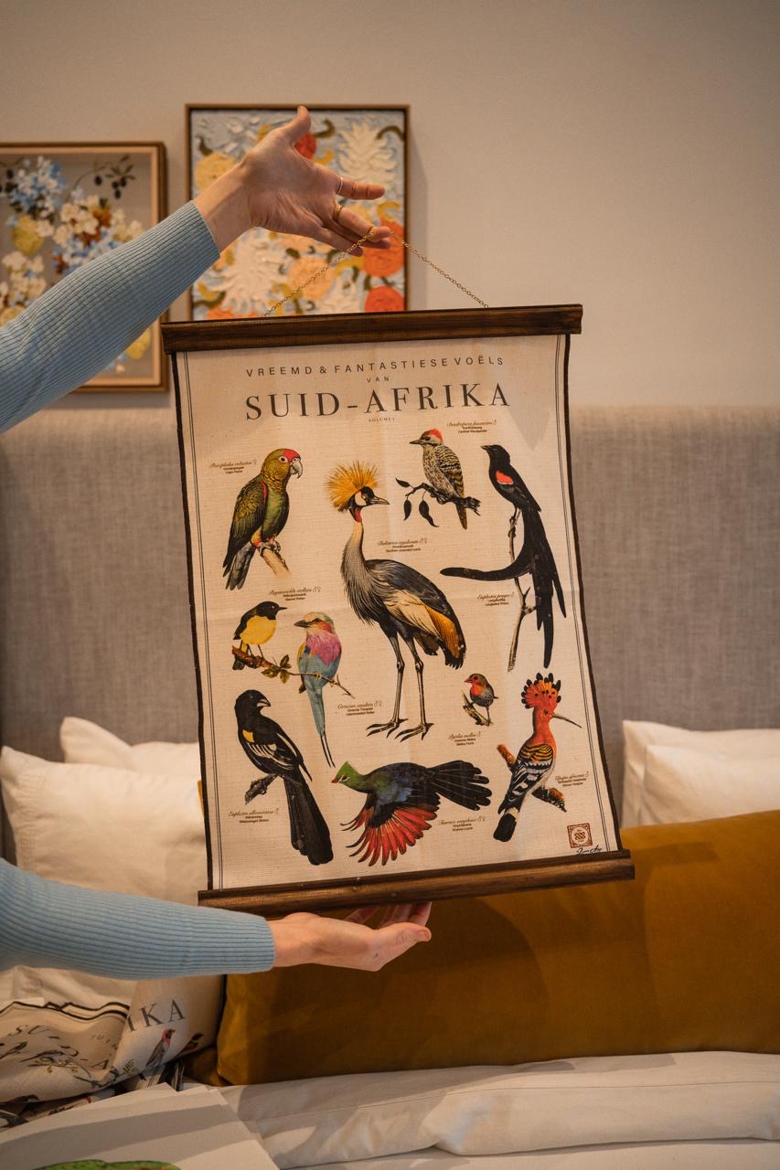 Bird Art Tea Towels