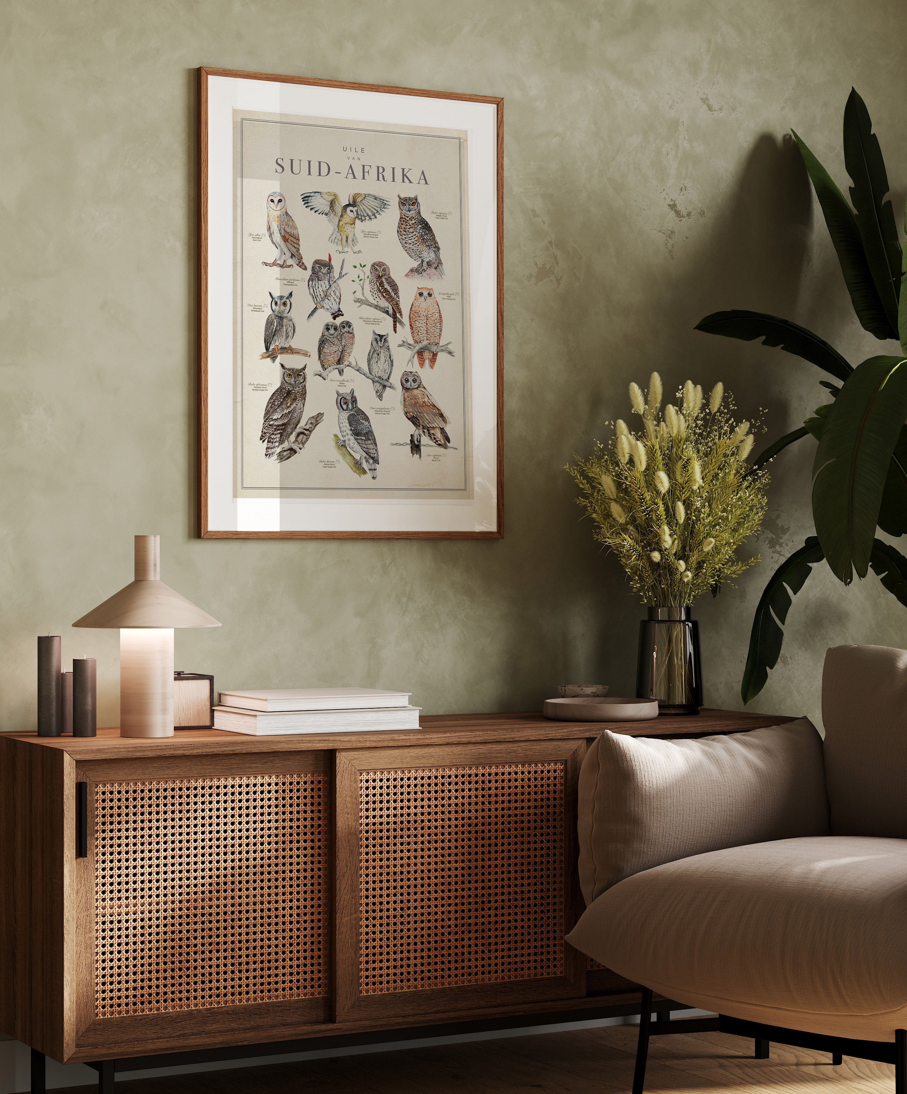 Owl Art print Poster Wall Decor