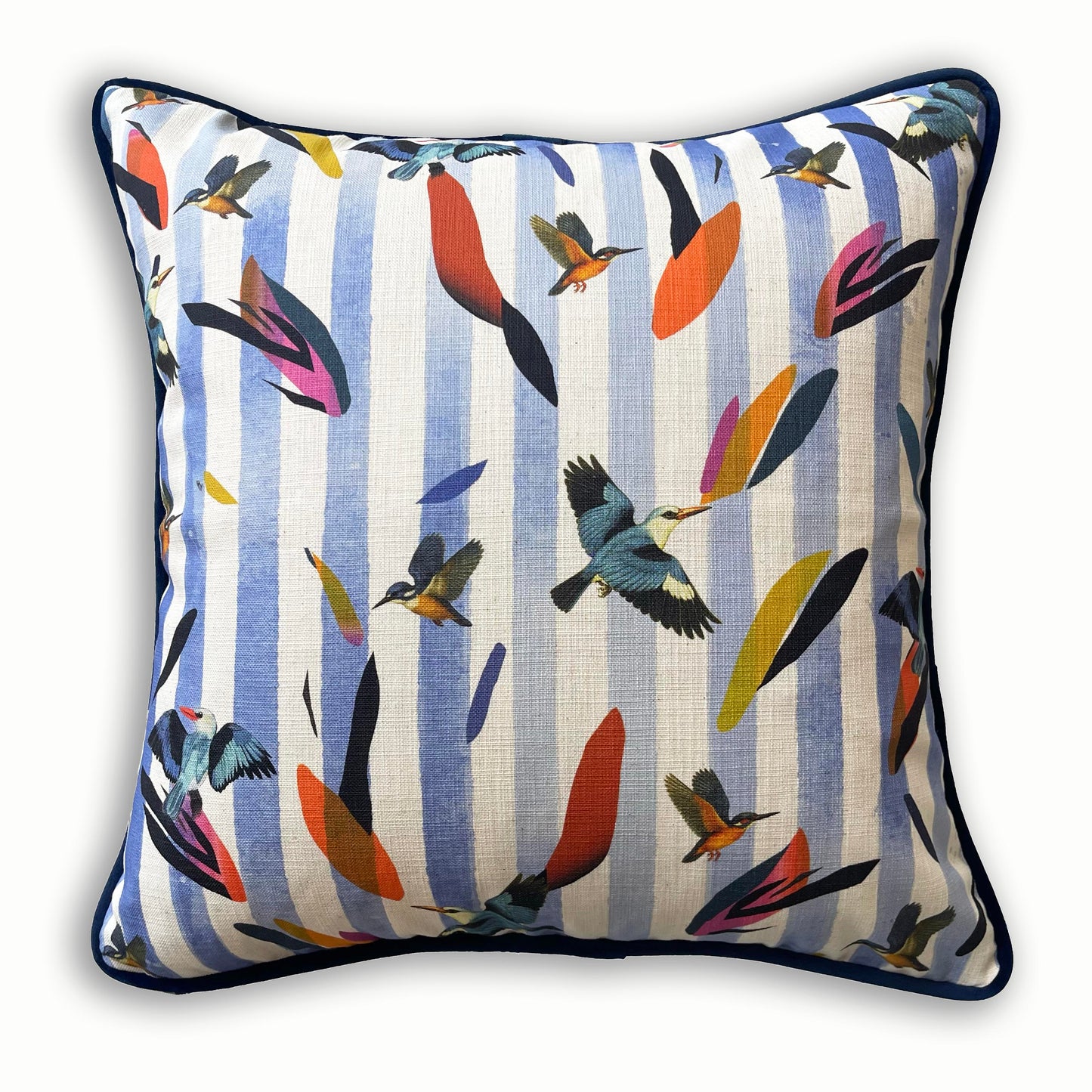 Cushion: Cobalt Stripe