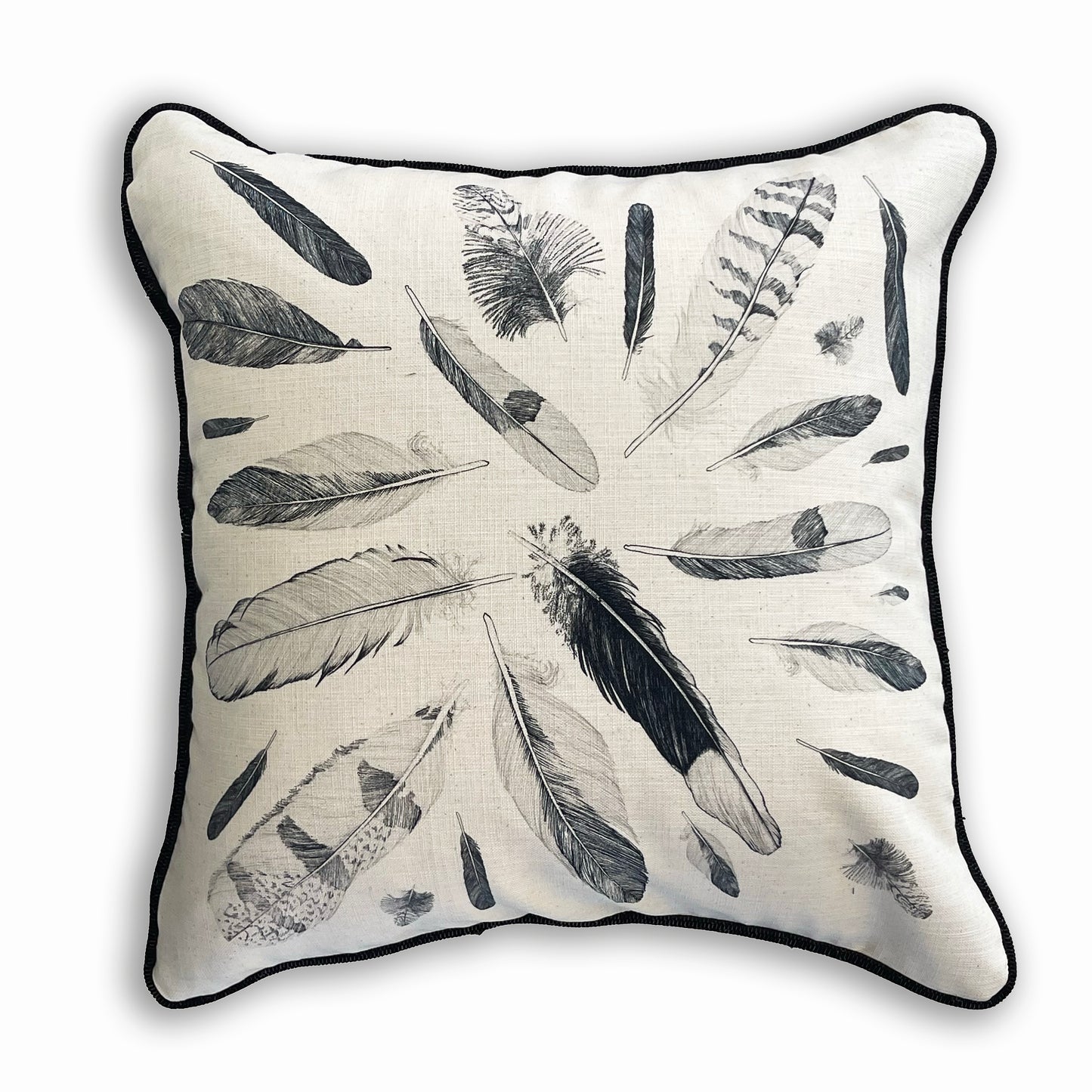 Cushion: Found Feathers