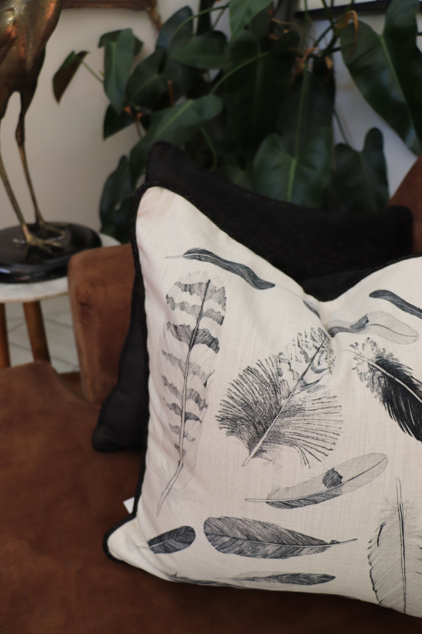 Cushion: Found Feathers