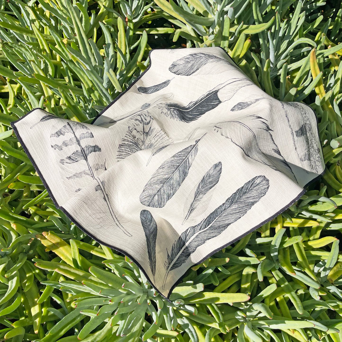 Napkins: Found Feathers