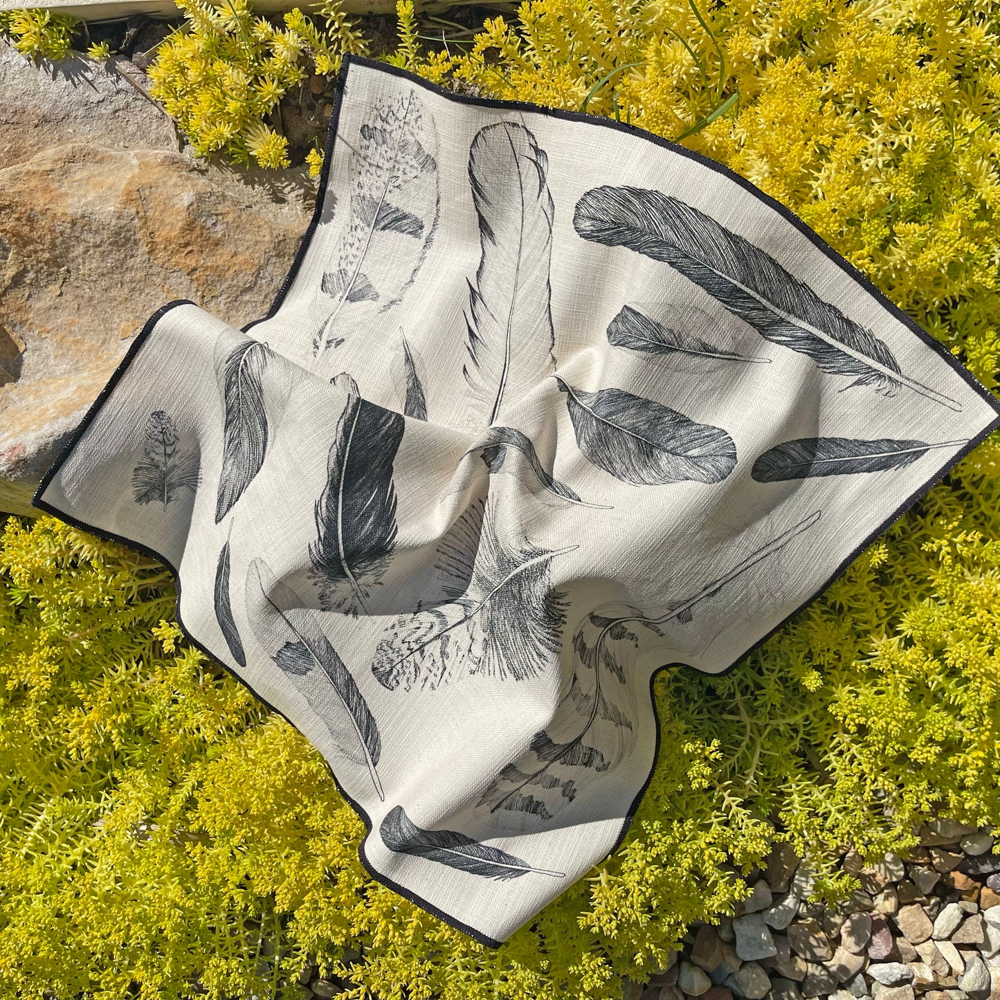 Napkins: Found Feathers