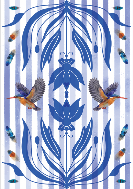 Tea Towel: Blue Joy